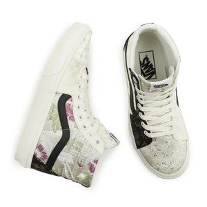 NEW VANS BROCADE SK8-HI SHOES, W 9/ M 7.5